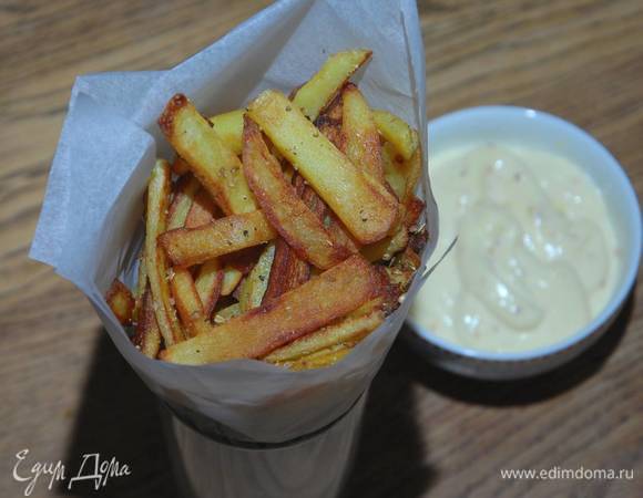 Подавать с горчичным майонезом.