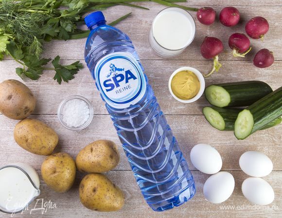 Для приготовления окрошки нам понадобятся следующие ингредиенты.<br />
 