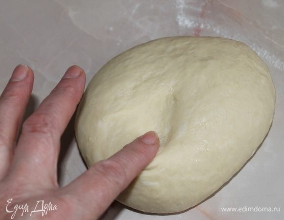 Готовое тесто положите в миску, накройте крышкой и оставьте на час в теплом месте.