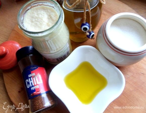 Для заправки нужны такие продукты.