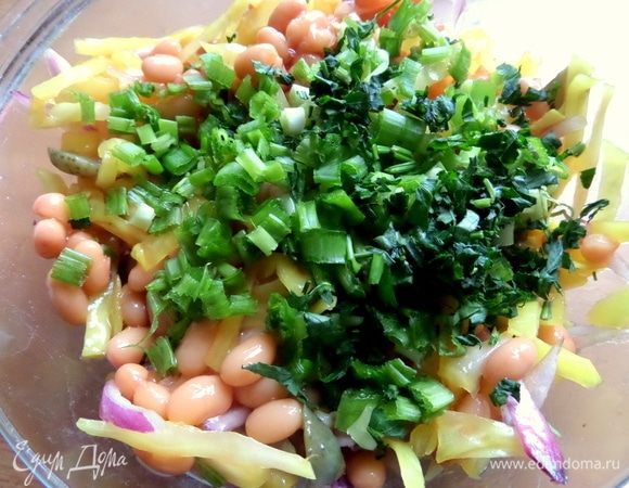 Высыпать в общий состав.