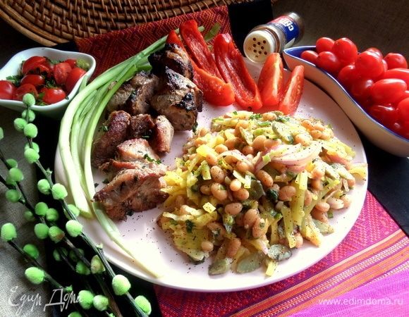 Подаем на пикнике или на ужин.