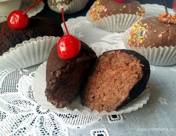 Разрез пирожного.