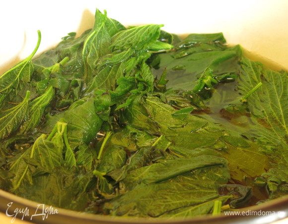 Варим крапиву в кипящей воде 10 минут, только листья и верхушки. Всего 140 г.