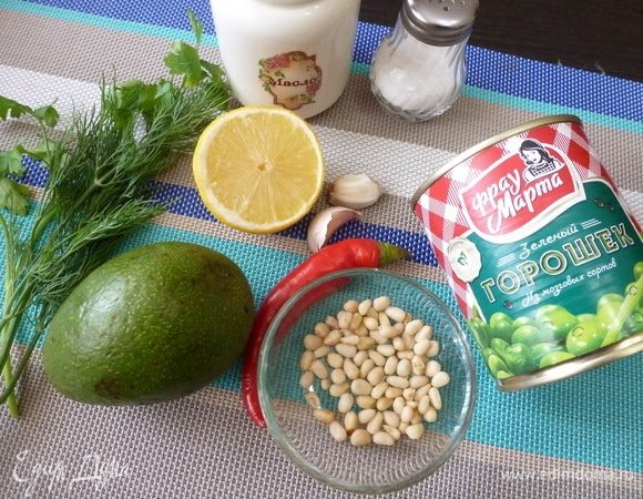 Подготовить продукты для дипа.