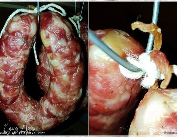 Но опять возвращаюсь к хвостику. Сухой. Значит, все прошло по плану, если верить признанным колбасным авторитетам.