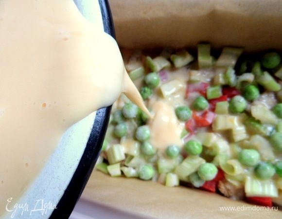 Взбить, разбавив водой (или взять только молоко), и полить частично.