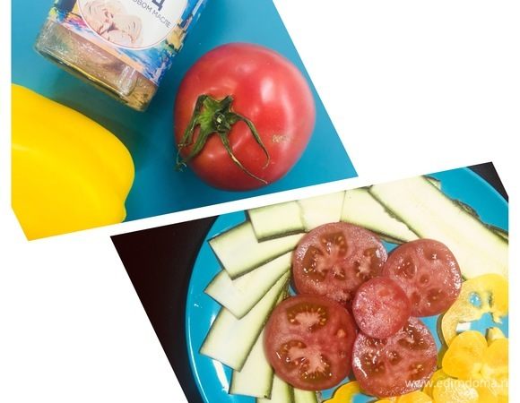 Подготавливаем овощи: моем, нарезаем.