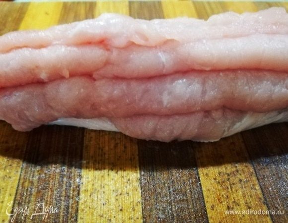 Каждый кусочек сложить гармошкой.