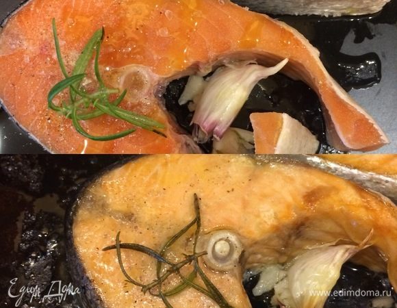 Спустя указанное время, снять фольгу и дать рыбе подрумяниться.