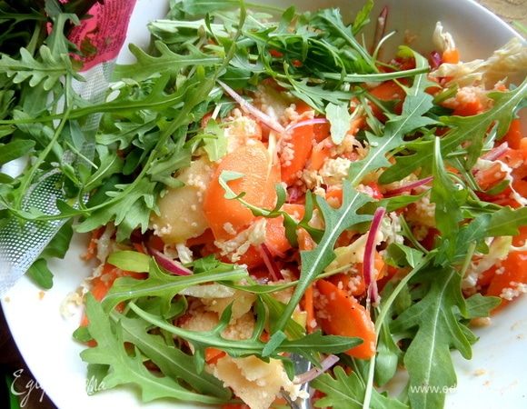 Ввести руколу в состав.