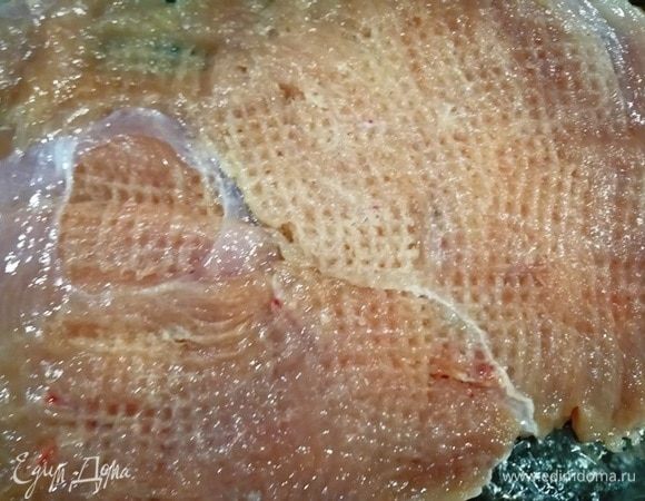 Тонко отбиваем.