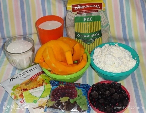 Подготовить все необходимые продукты для приготовления десерта. 