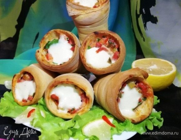 Пицца-рожок тоже готова!