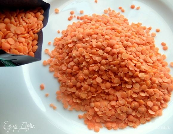 Отмеряем чечевицу.