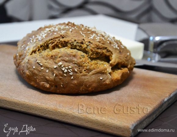 Полезный хлеб готов. Bon Appetit!