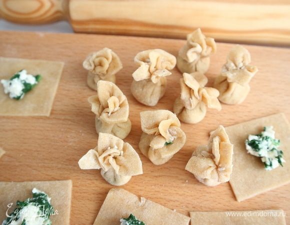 Такие получились сакеттини небольшого размера.