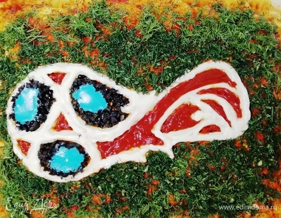 Осталось оформить футбольное поле зеленью.