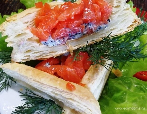 Разрез слойки.