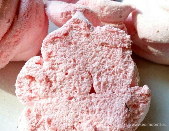 Это структура зефира через 12 часов после приготовления. Очень вкусно, правда.