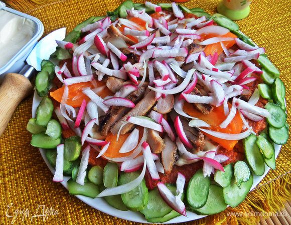 И, наконец, редиску.