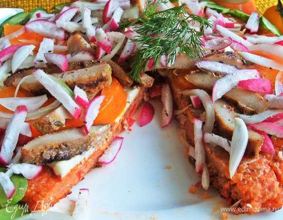 Делим на порции, как пиццу.