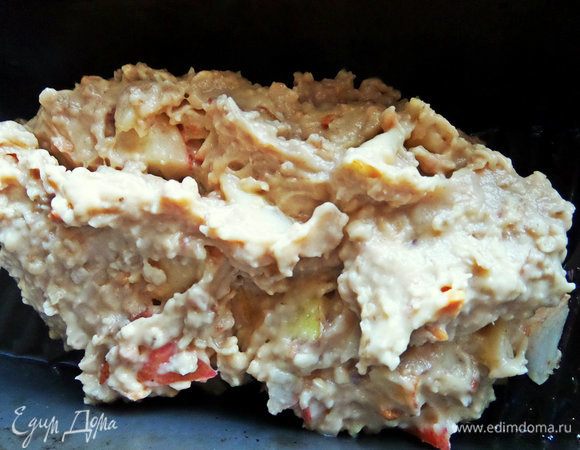 Остатки теста я перенесла в форму «кирпичик».