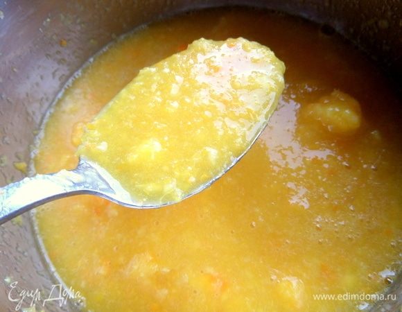 Влить остальную воду. Размешать.