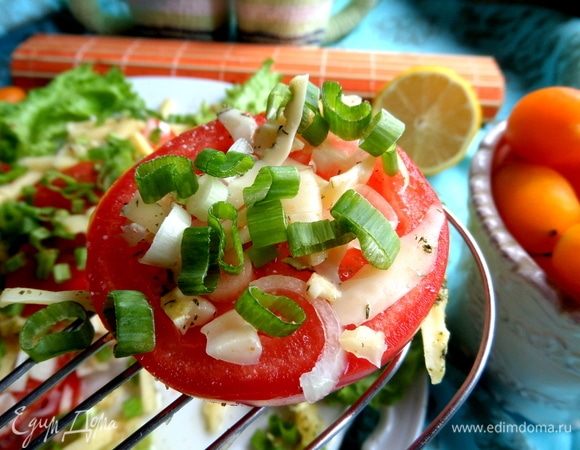 Вот так подаем порционно салат-закусочку.