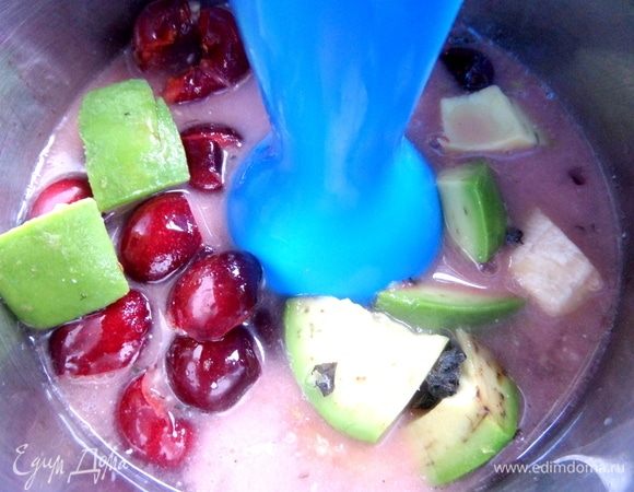 Взбить блендером.