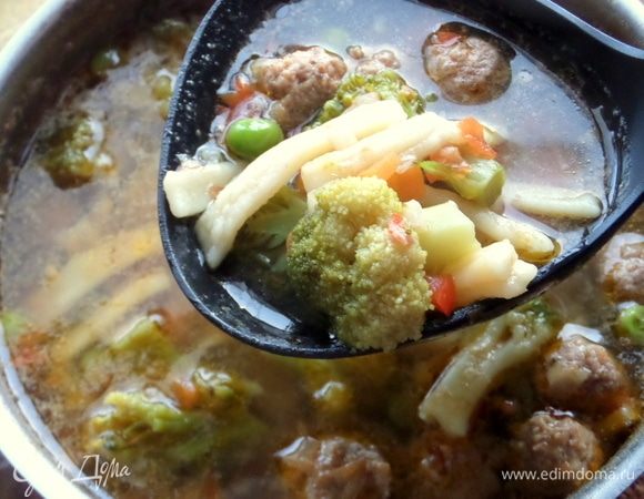 Главное, чтобы сварились лапша и фрикадельки.