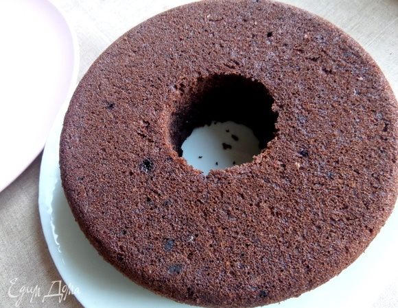 Теперь накрыть плоской тарелкой и перевернуть из чаши. Вид снизу.