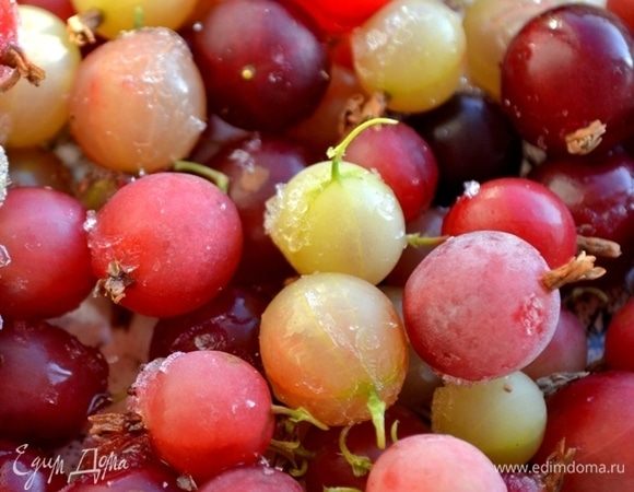 Перебираем крыжовник.