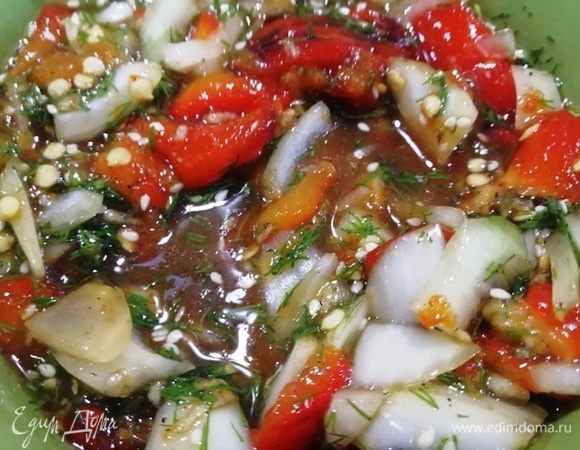 Перемешиваем все ингредиенты и отправляем в холодильник на ночь.