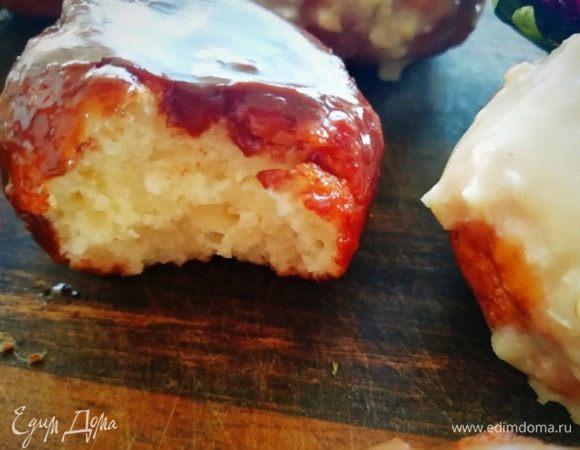 Вот такие пушистые пончики «в надкусе».