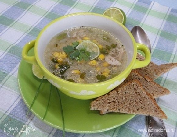 Подаем с кусочком лайма.