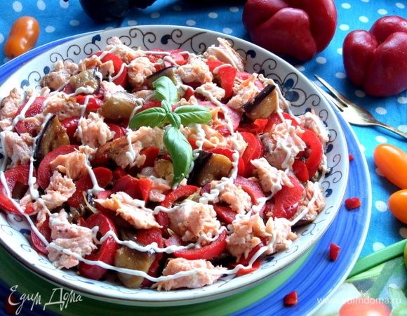 Сверху — остатки баклажана.