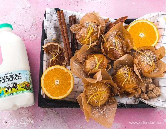 Готовые маффины немного остудите, достаньте из формы и подавайте к столу. Приятного чаепития!<br />
 