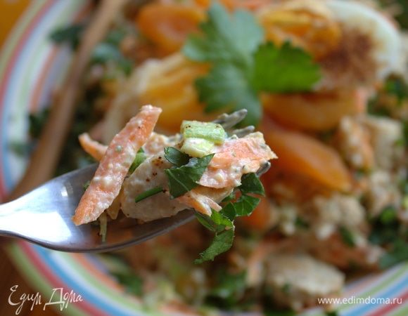 Пробуем ароматный салатик.