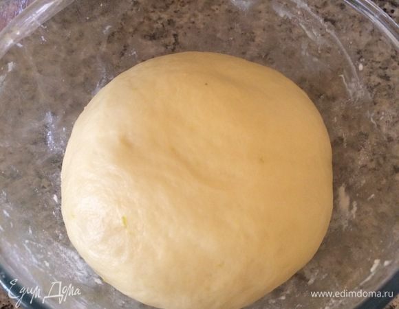 Мое тесто спустя 2,5 часа.