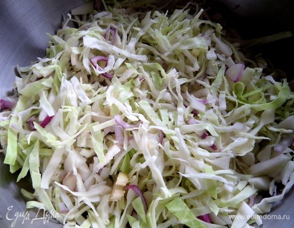 Помять руками.