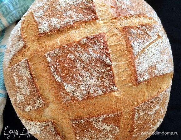 Готовый хлеб полностью остудить на решетке.