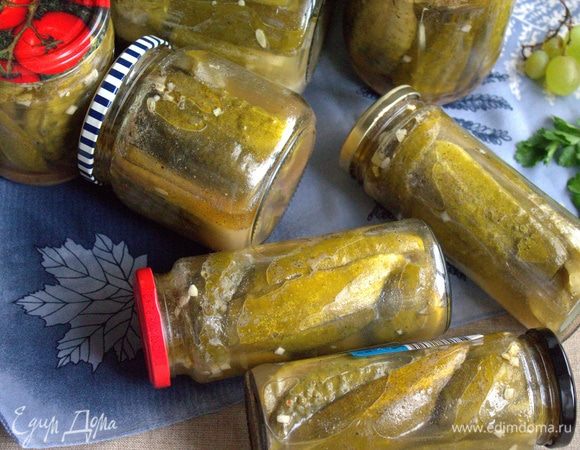 Конечно, вид маринада не очень красивый, но зато огурчики вкусные!