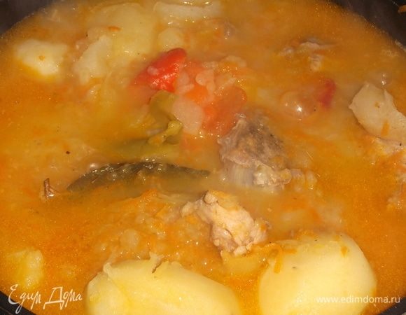 Тушить под крышкой в течение 1 часа. Приятного аппетита!