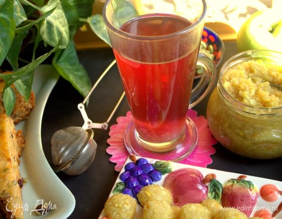 Заварить чай (у меня фруктовый), кинуть в него одну конфету-заморозку: она растворится, на дне появится осадок.