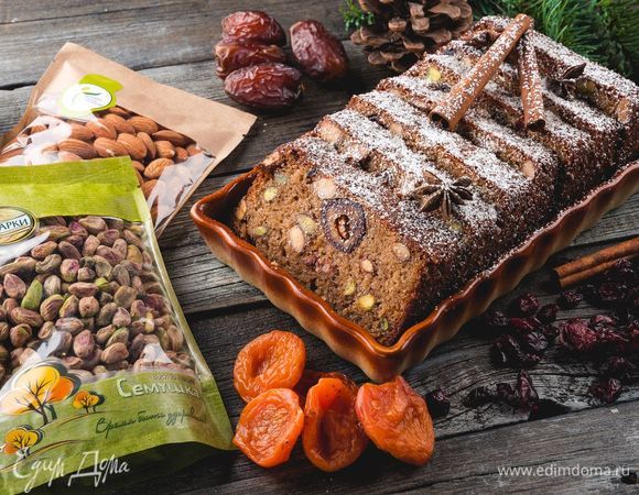 Выпекайте кекс при температуре 160°C примерно 60–70 минут. Перед подачей посыпьте кекс сахарной пудрой.