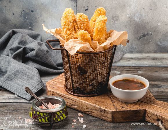 Куриные палочки готовы. Эти наггетсы станут прекрасной закуской к крафтовому пиву Cachalot tears ТМ «ЛЭП». Приятного аппетита!