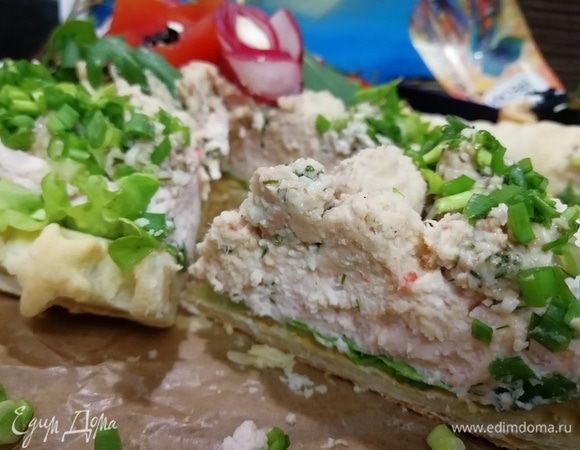 Пирог очень пышный и нежный.