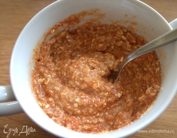 Перетереть. Третью часть можно оставить без добавок, но я решила добавить куркумы немного.