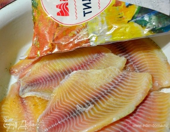 Размораживаем филе тилапии ТМ «Магуро». Чем радует производитель, так тем, что в упаковке нет глыб льда, филе чистое и аккуратное, можно приготовить практически любое любимое блюдо!